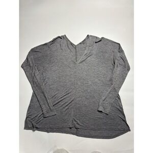 VINCE Womens L Sweater Pullover 100% Linen Long Sleeve V-neck Minimalist Basic